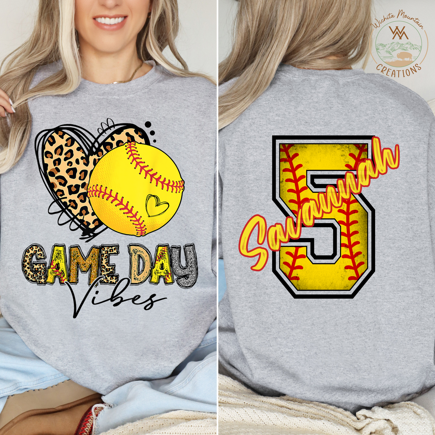 Custom Softball Game Day Tee