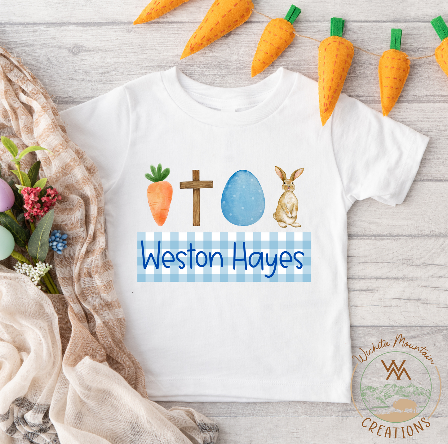 Boys Custom Easter Name Tee