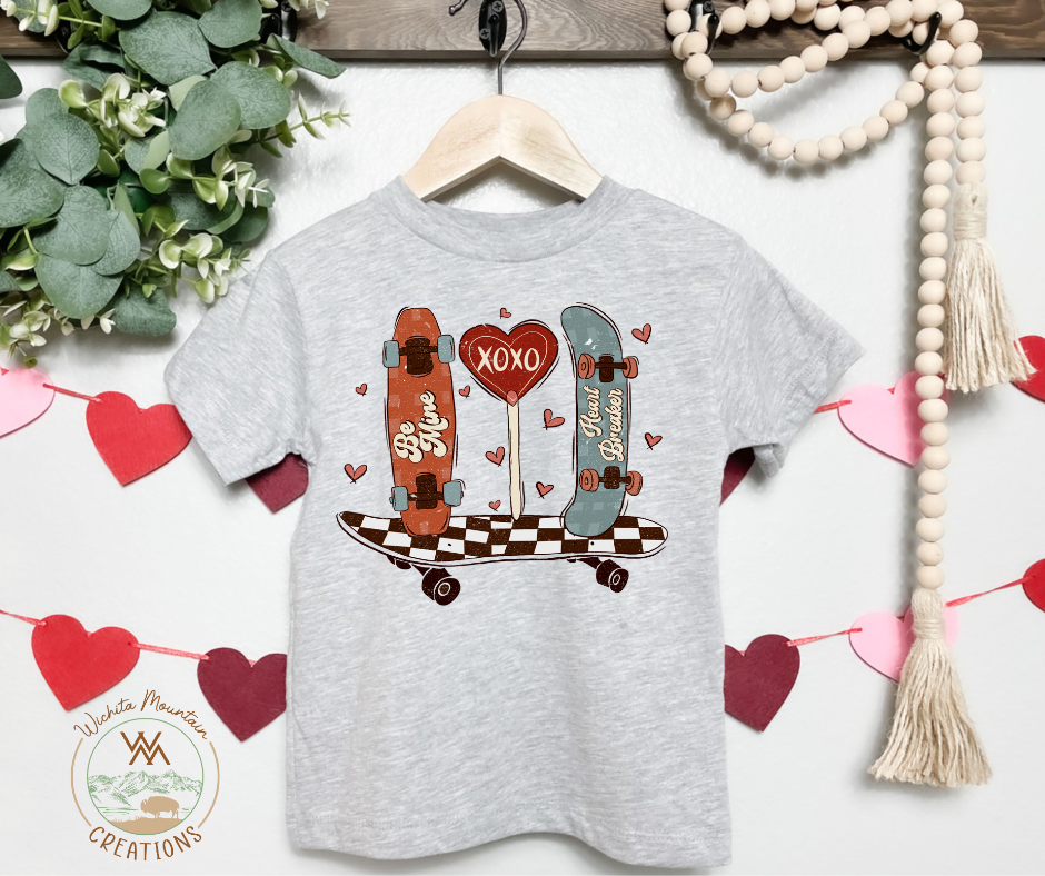 Skateboard Valentines Tee