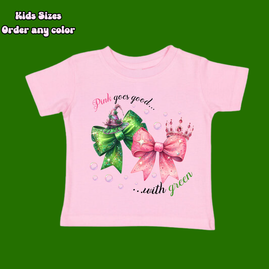 Pink goes goof with Green-Kids