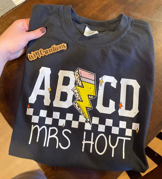 Personalized ABCD Tee