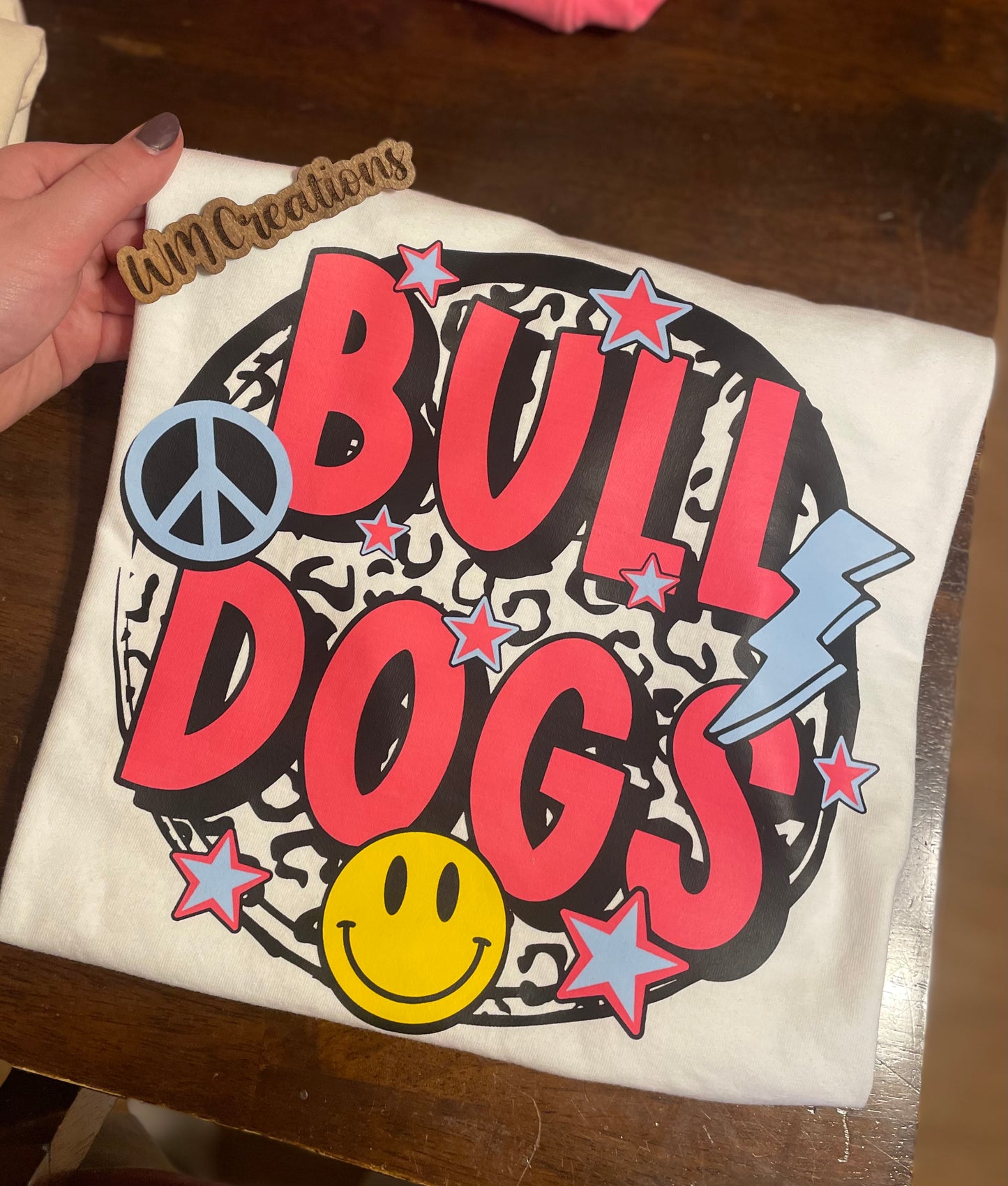 Peace, Love, Bulldogs Tee