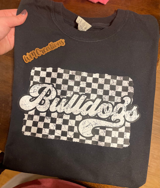 Checkered Bulldogs Tee