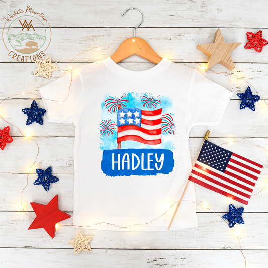 Flag Custom Name Tee