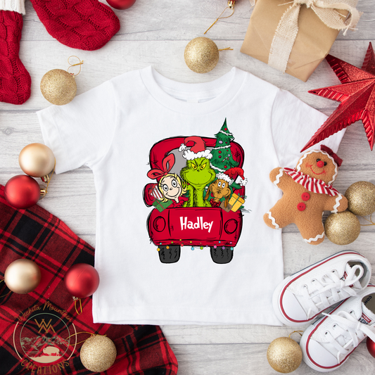 Grinch CUSTOM Name Tee