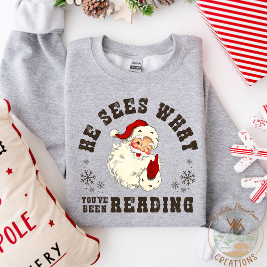 He sees what you've been reading