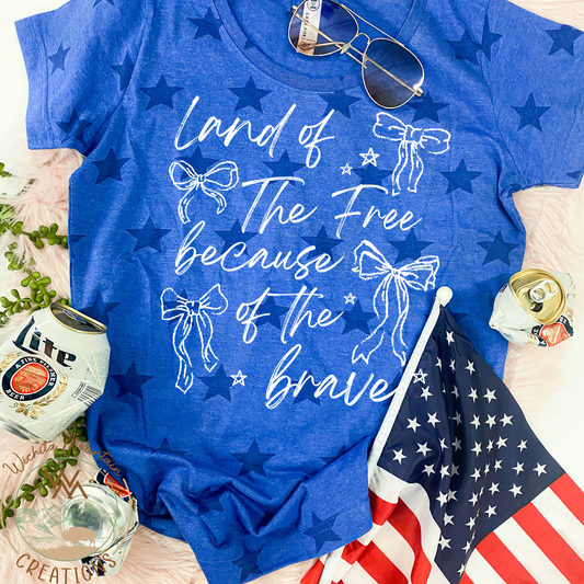 Land of the Free (comes on Blue Soft Star Tee as shown)